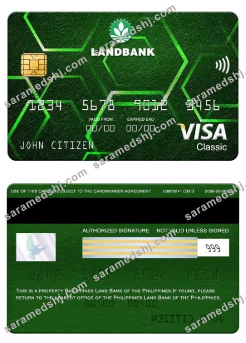 Philippines Land Bank of the Philippines visa classic card
